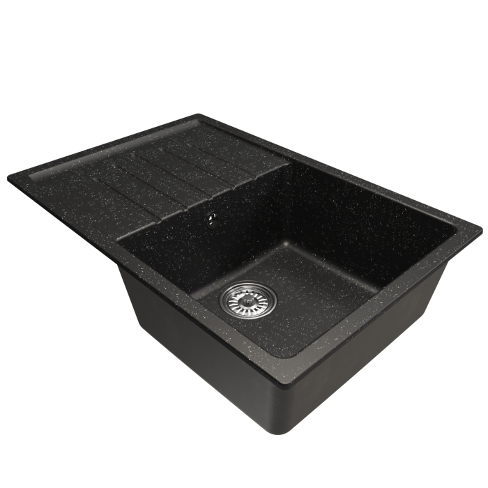 Кухонные мойки, Мойка ML-GM19 с крылом, 750*500*200мм NEW