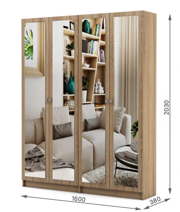 Шкафы распашные, Шкаф Бостон-17