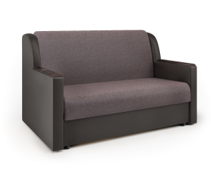 Диван-кровать Аккорд Д 140, рогожка/экокожа