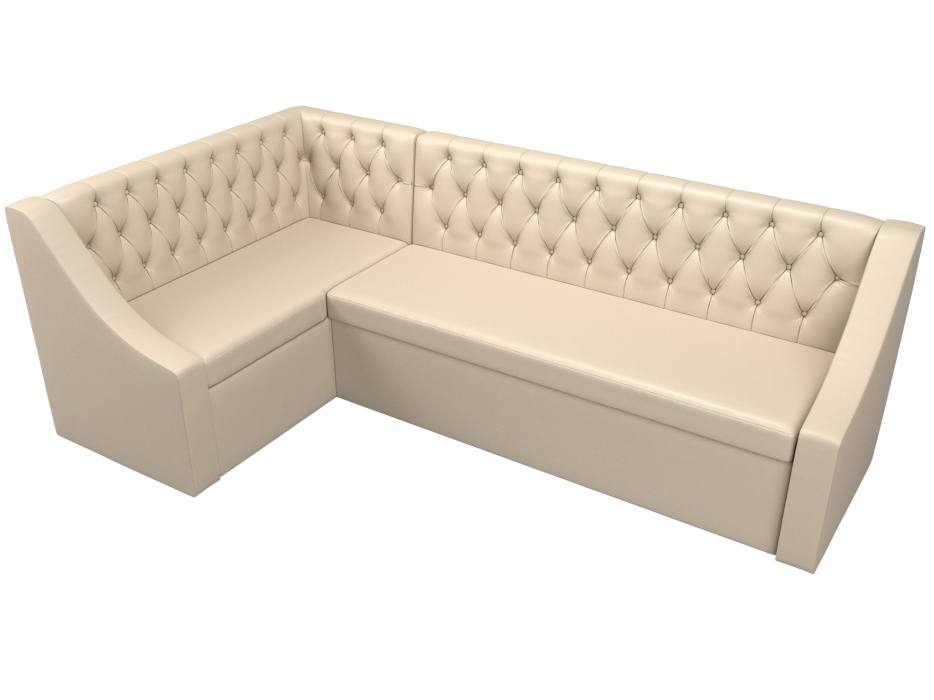 Диваны угловые кухонные, Кухонный угловой диван Мерлин левый угол экокожа