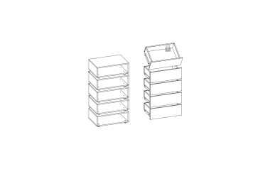 Комод высокий Nature 6