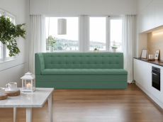 Диваны угловые кухонные, Диван кухонный Бриз с углом слева, рогожка Амур