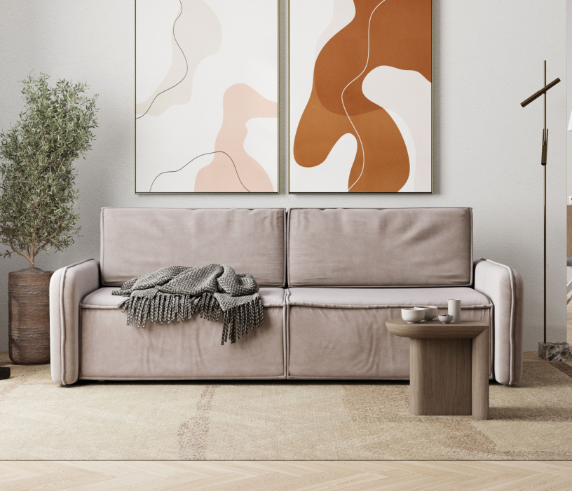 Диваны еврокнижки, Диван-кровать Сенатор, велюр