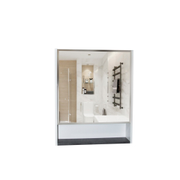 Шкаф навесной Сура 60 без подсветки, без полок (ПВХ)