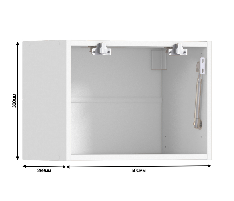 Корпус, Регина корпус для шкафа навесного горизонтального 1 дв 50х36 см