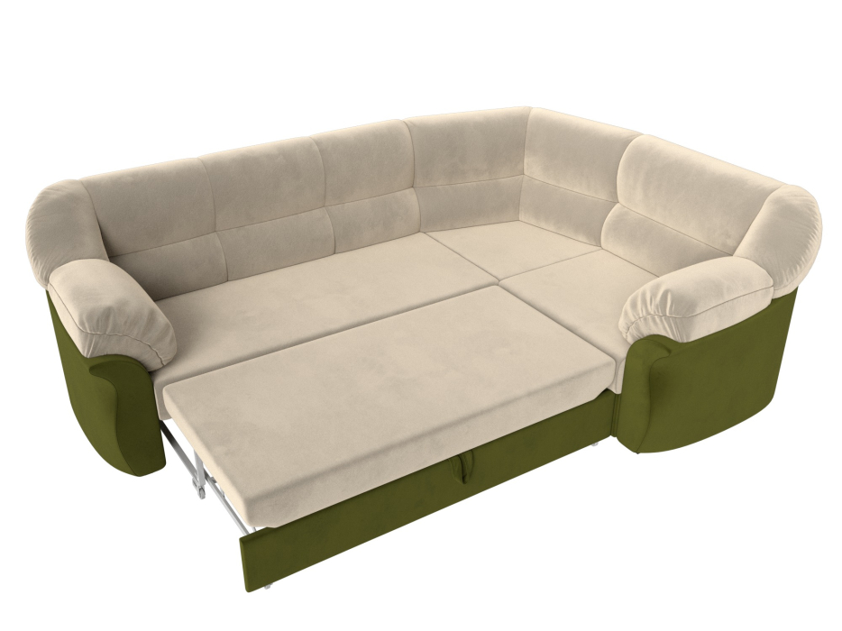 Диваны угловые в гостиную, Диван угловой Карнелла правый угол, микровельвет