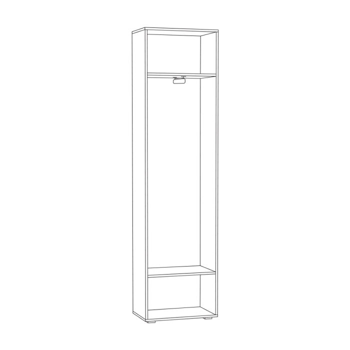 Шкафы пеналы, Шкаф для одежды Лайн 08.122