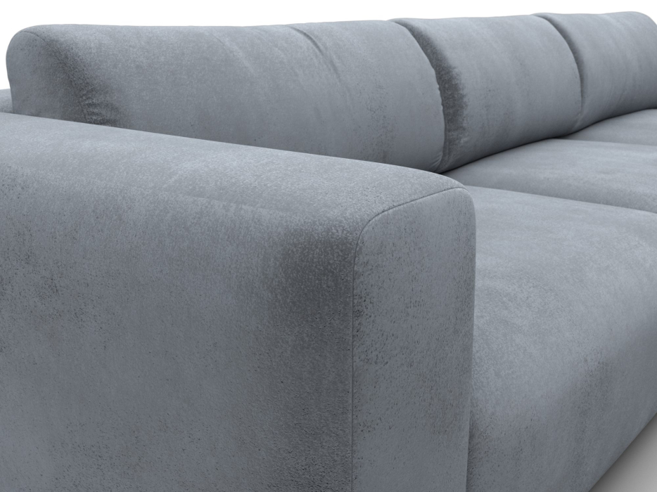 Диваны угловые в гостиную, Диван угловой Лига-066 НПБ Лонг угол правый, велюр TOWER