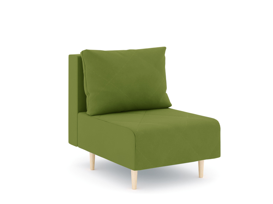 Кресло для отдыха, Кресло для отдыха Милли без подлокотников, велюр