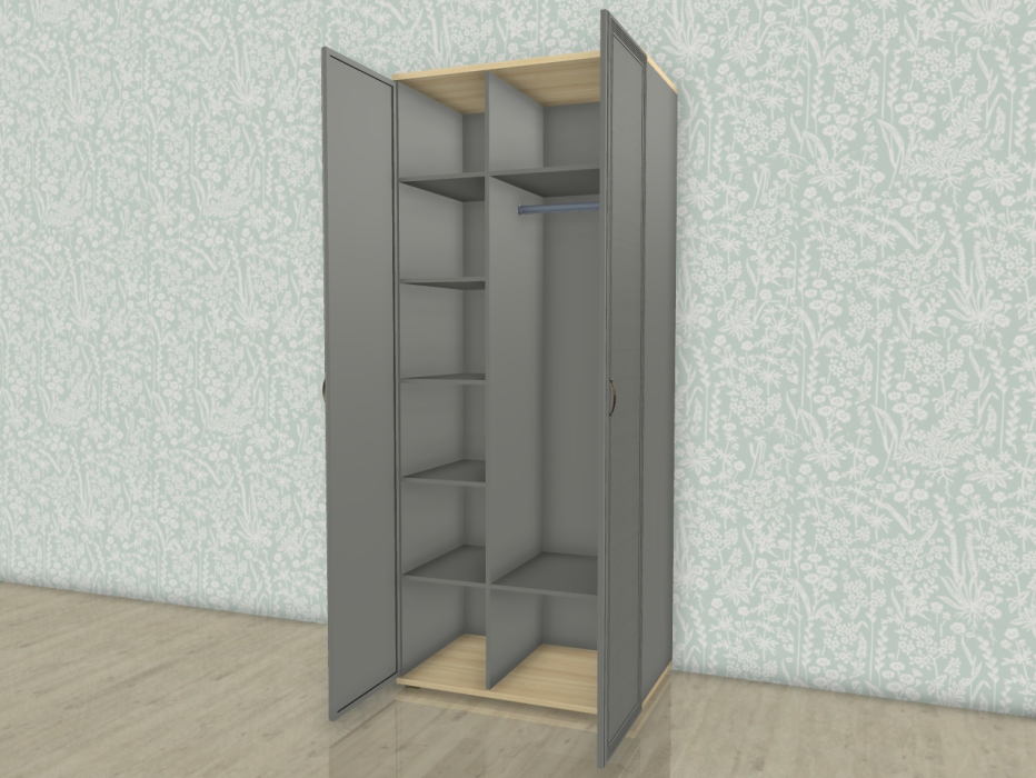 Шкафы двухстворчатые, Модульная система Карина Шкаф ШК-1008