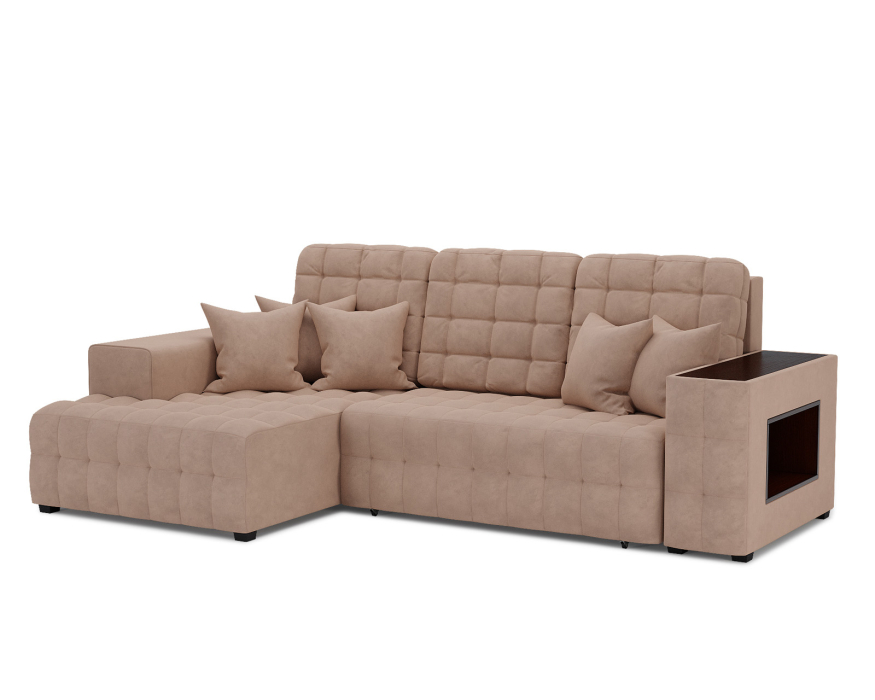 Диваны угловые в гостиную, Диван Мадрид Левый угол (Велюр)