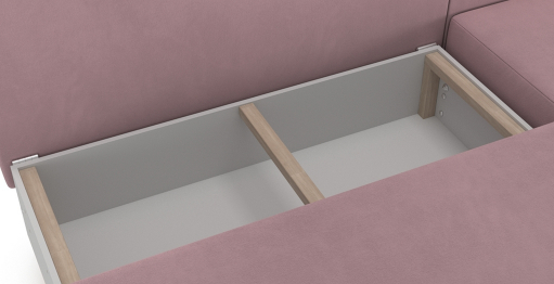 Угловой диван Каир Lux, велюр, правый