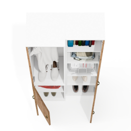 Пенал с нишей и пенал для одежды Лидер-8