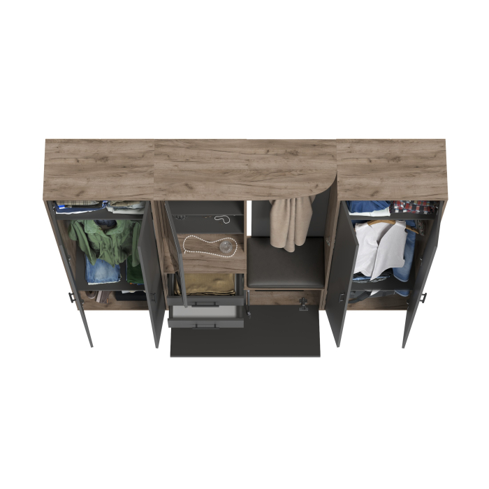 Прихожие, Комплект из трёх модулей для прихожей серии Домино