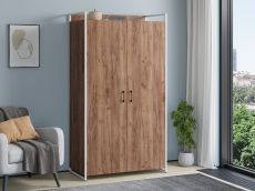 Шкафы двухстворчатые, Шкаф Urban Лофт 01 Белый