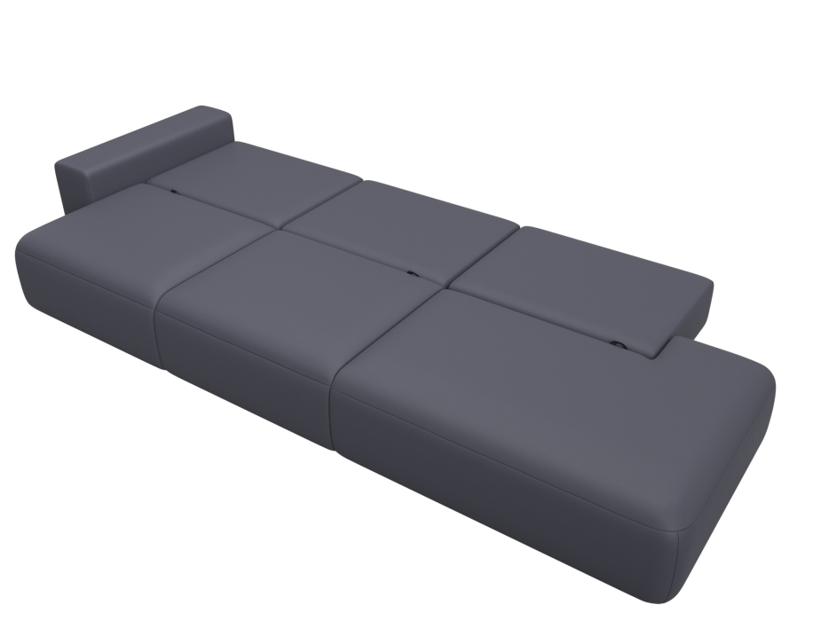 Диваны еврокнижки, Диван прямой Лига-036 НПБ Модерн Лонг подлокотник слева, экокожа GRIFON