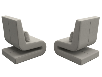 Кресло Волна (2 шт.), рогожка Амур