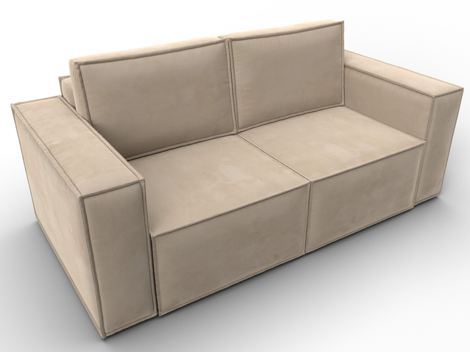 Диваны кровати со спальным местом, Диван прямой Куба мини, велюр