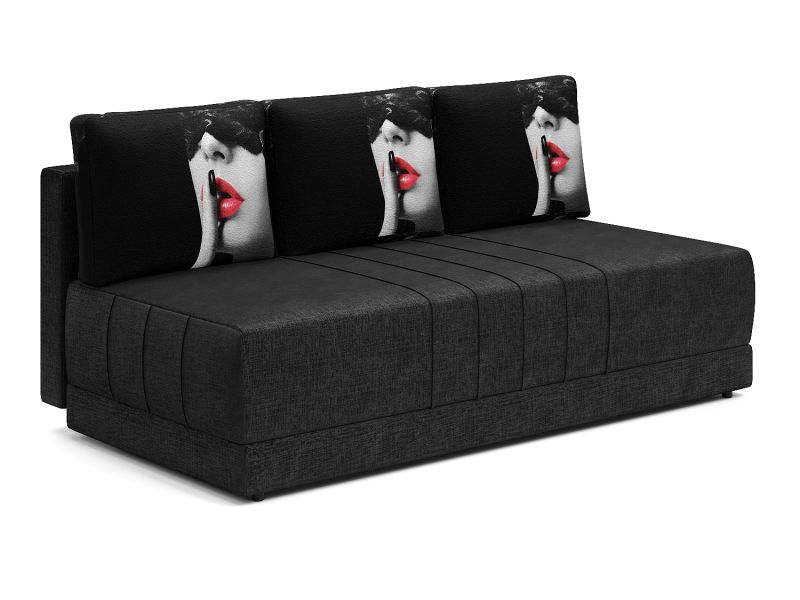 Диваны прямые, Диван-кровать Страйк, еврокнижка, велюр