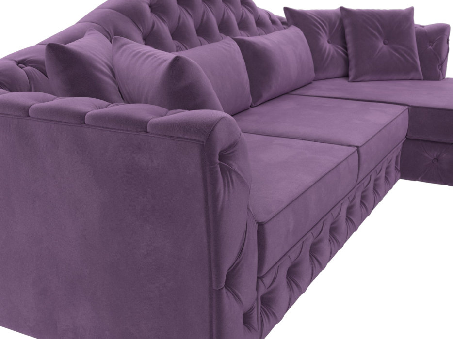 Диваны угловые в гостиную, Диван угловой Артис правый угол, микровельвет