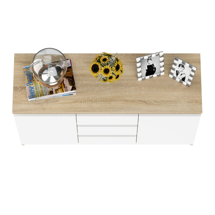 Комоды, Комод-тумба три ящика и две дверки Мори МК1200.3