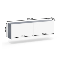 Подвесная ТВ-тумба РВК-1500