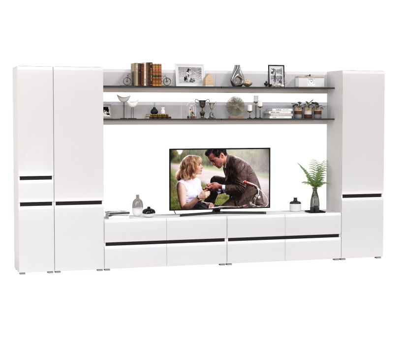 Стенки для гостиной, Стенка для гостиной модульная Сидней комплектация № 117