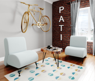 Мягкое дизайнерское кресло Pati для отдыха