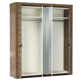 Шкаф для одежды с полками Лючия 33.01 4х дв.