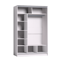 Шкаф-купе 2-дв  Strike 1350 зеркало/лдсп  (в2105*ш1350*г595)