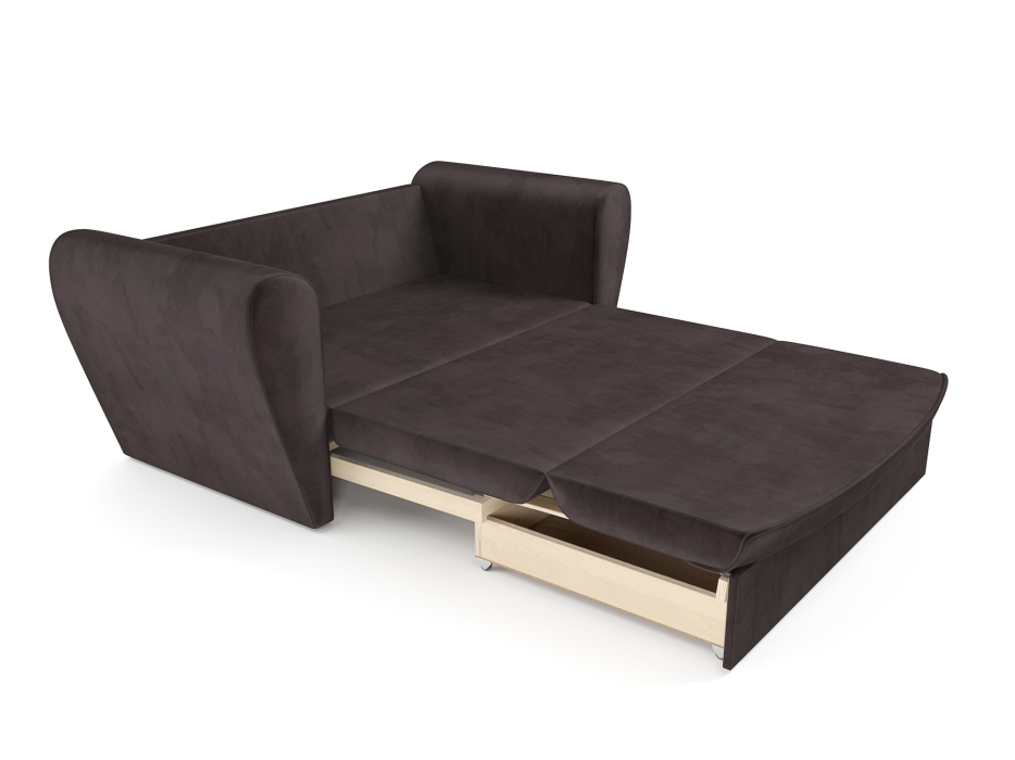 Диваны с ящиком для белья, Диван прямой выкатной Квартет (Бархат)