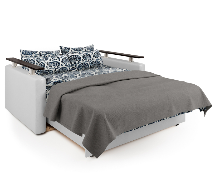 Диваны с ящиком для белья, Диван-кровать Шарм 100, рогожка/ экокожа