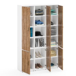 Набор модульной мебели из трёх узких шкафов для документов Лидер-8