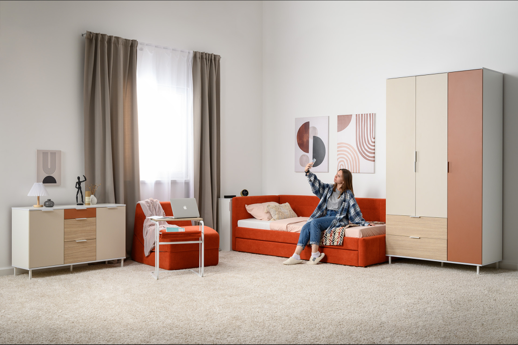 Кровати одноярусные, Кровать одинарная Марвэл, терра