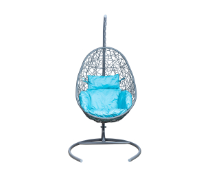 Подвесное кресло Leset Саона, каркас Серый металлик, подушка Бирюза яркая