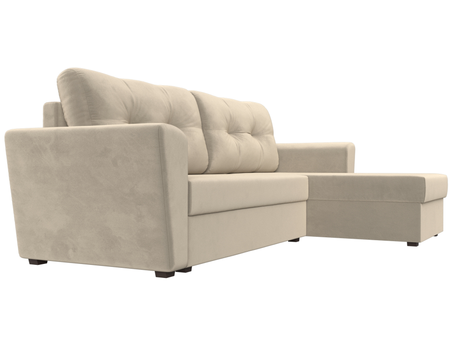 Диваны угловые в гостиную, Угловой диван Амстердам Лайт правый угол, микровельвет