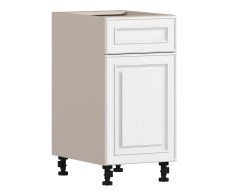 , Регина РСДЯ-40 Шкаф-Стол с фасадом Песочный/МДФ Классика белый