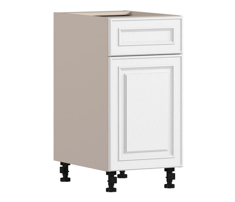 , Регина РСДЯ-40 Шкаф-Стол с фасадом Песочный/МДФ Классика белый