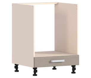 Стол под духовку с ящиком Регина Песочный с фас. Дуб Сантана Светлый