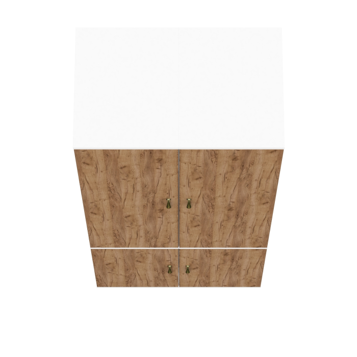 Для одежды, Два пенала Лидер-8 с двумя дверками с нижней полкой и штангой для одежды