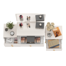 Мебель Афина косметический столик с тумбочкой прикроватной