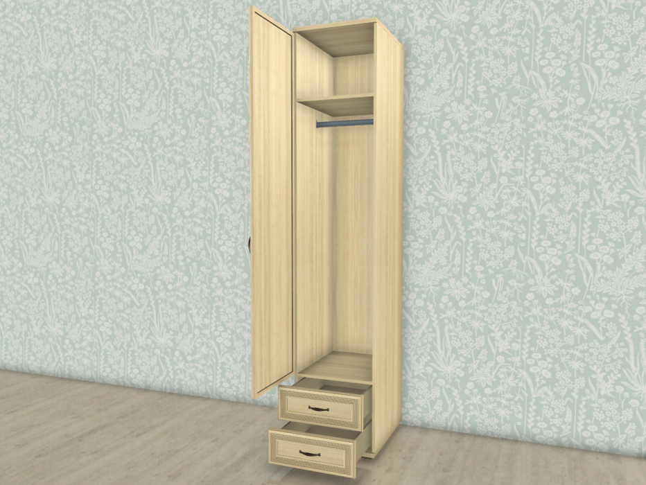 Шкафы одностворчатые, Модульная система Карина Шкаф ШК-1022