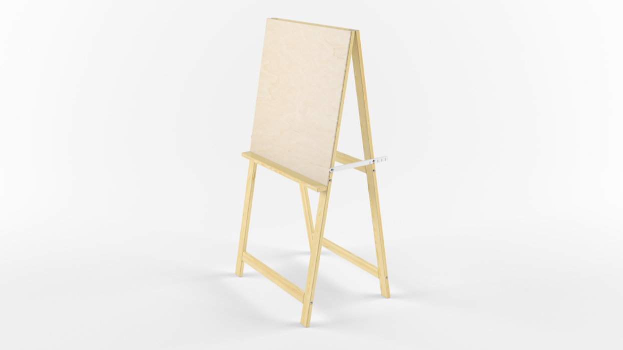 Декор для детской, Мольберт «Хлопушка» деревянный, напольный (ученический)