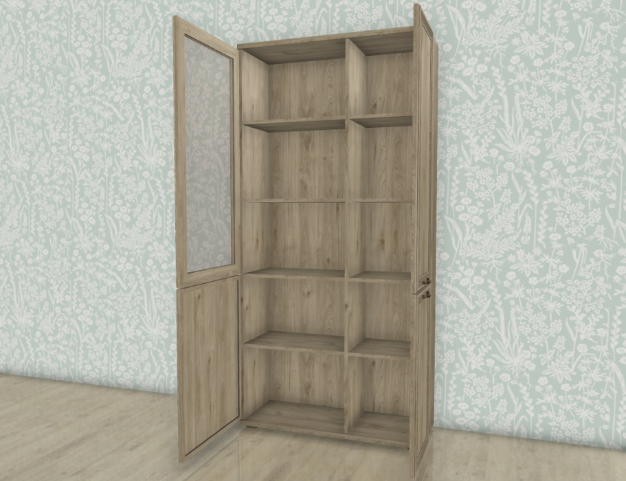 Шкафы двухстворчатые, Модульная система Карина Шкаф ШК-1071