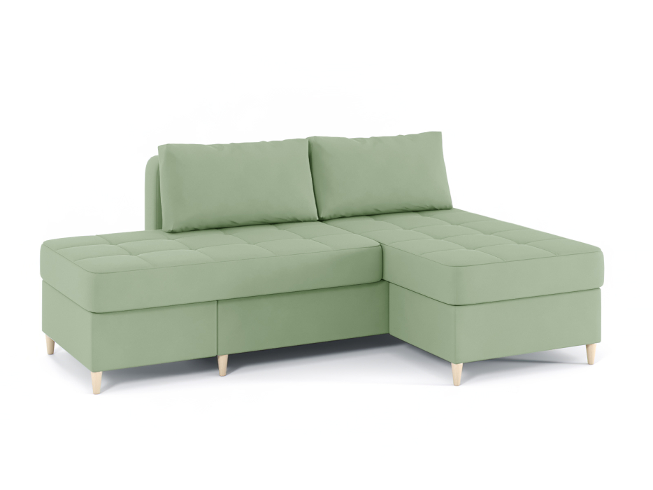 Диваны угловые в гостиную, Диван-кровать угловой Оливер 2 еврокнижка-трансформер, велюр