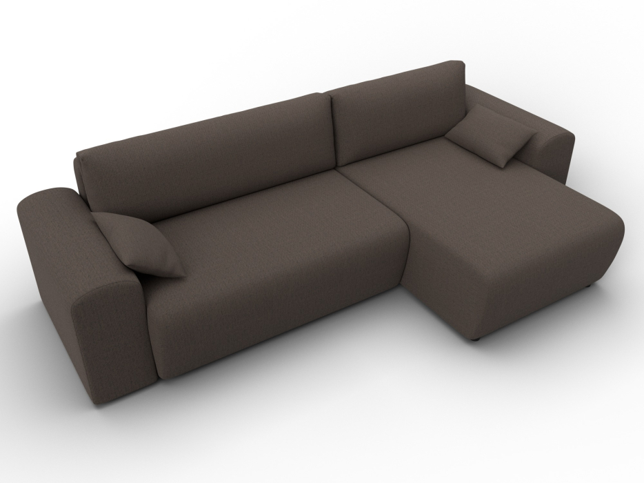 Диваны угловые в гостиную, Диван угловой Лига-099 угол универсальный, рогожка Амур