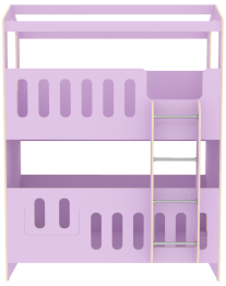 Двухъярусная кровать Сказочный домик ДС-30 80x180