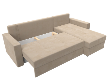 Диван угловой Верона Лайт правый угол, велюр