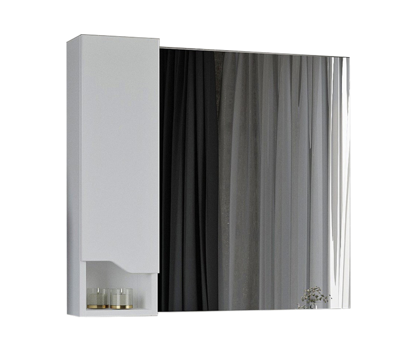 Шкафы с зеркалом, Зеркало-шкаф Francesca Avanti Венеция Неаполь 80  (левый)