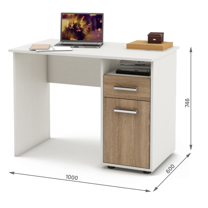 Прямые, Письменный стол Остин-1